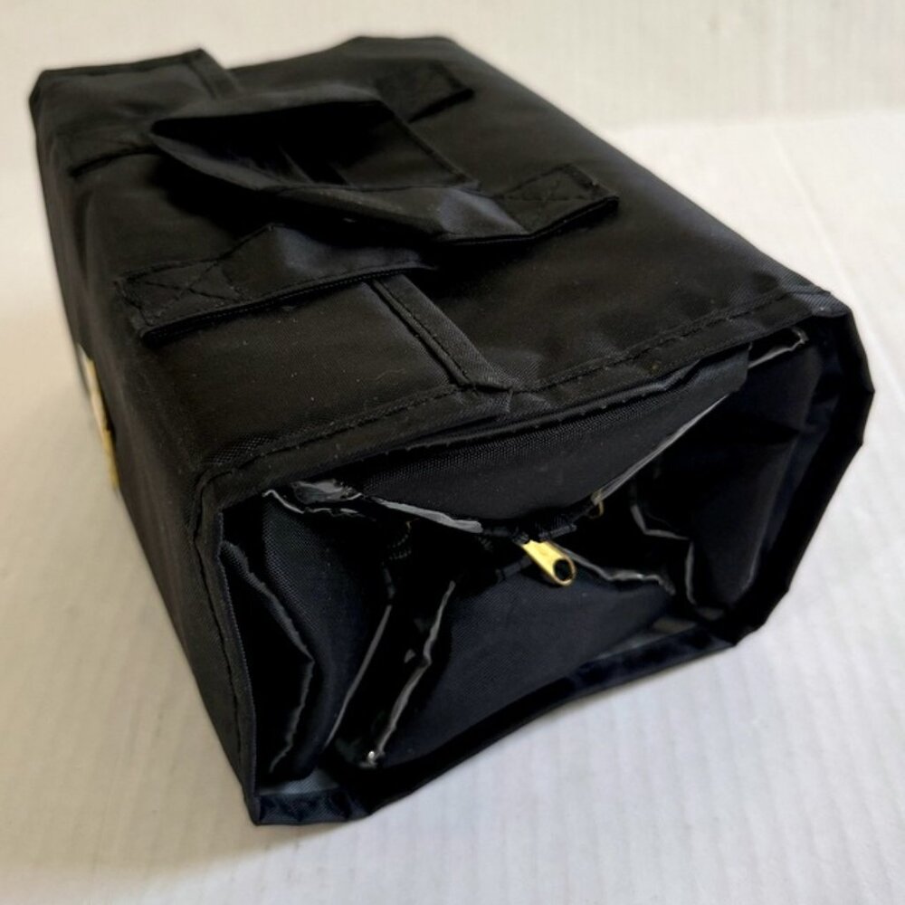 Joy Mangano Better Beauty Roll-Up Organizer Travel Case Black Medium
